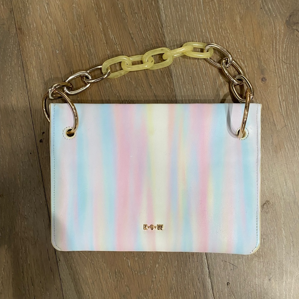 House Of Want Wristlet Pink/Purple/Blue/Yellow Multi Colored.  Used once.